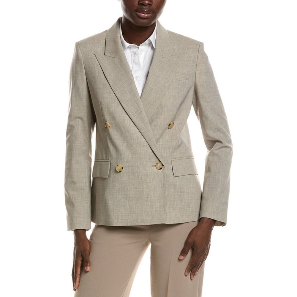 Hugo Boss Womens Jaleto Wool Blazer, Beige